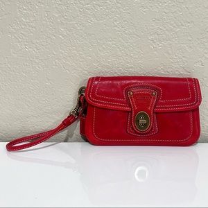 Rare Coach Legacy Leather Turnlock Wristlet